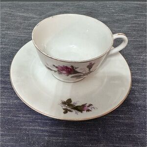 Vintage Miniature Teacup and Plate; Made in Japan